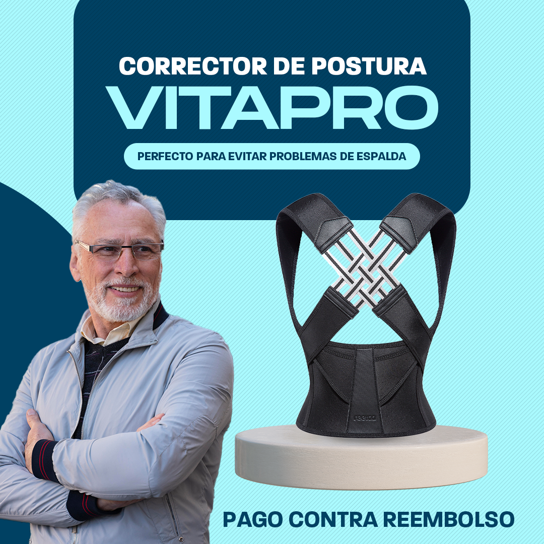 VitaPro Corrector de Postura - MEJORA TU POSTURA EN SEGUNDOS 😲50% DE DESCUENTO😲😲