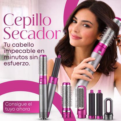 Cepillo Secador 5 en 1 - TU MEJOR ALIADO PARA LUCIR UN CABELLO RADIANTE 😱50% DE DESCUENTO😱