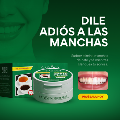 Polvo Dental Blanqueador Sadoer - Dientes Blancos en Segundos 😱LLEVA 2 Y PAGA 1😱