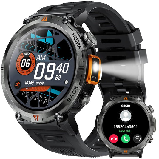 EIGIIS™ -  Reloj Inteligente Militar con Linterna LED⌚ 50% DE DESCUENTO😱
